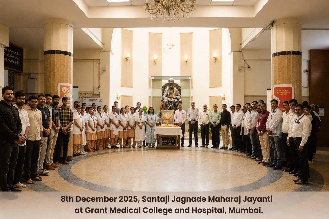 Grant Medical College students on campus, Mumbai