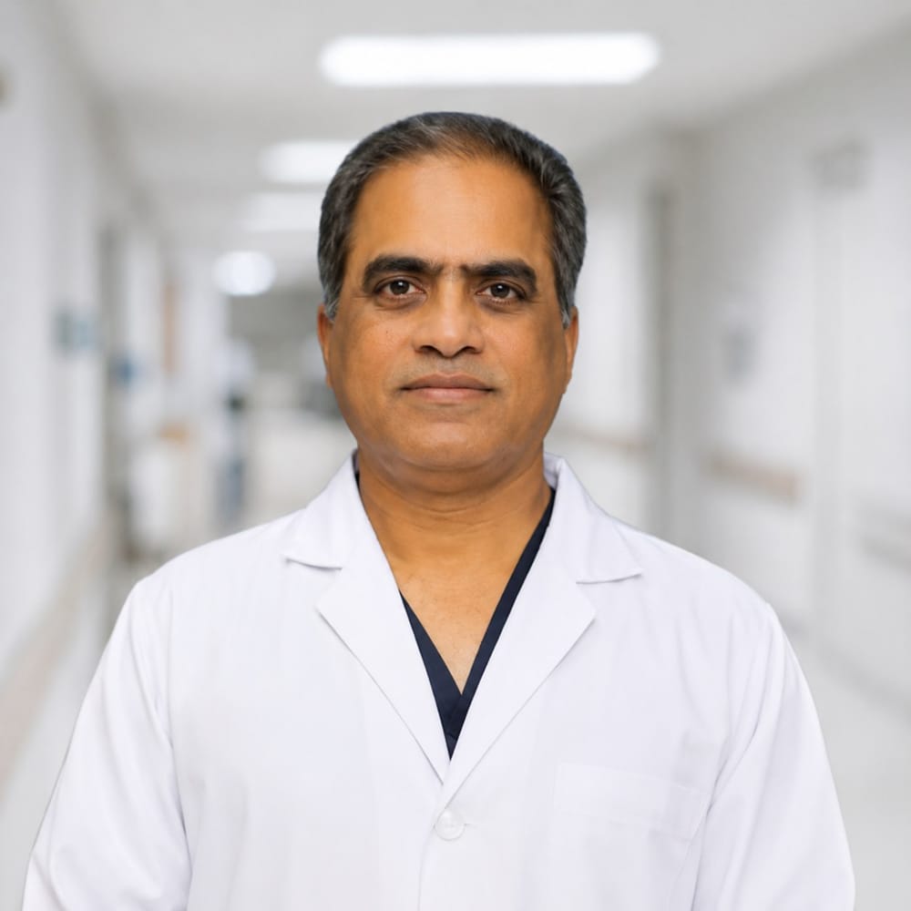 Portrait of Dr. Ch. Ravi Venkatachelam, HOD Cardiology