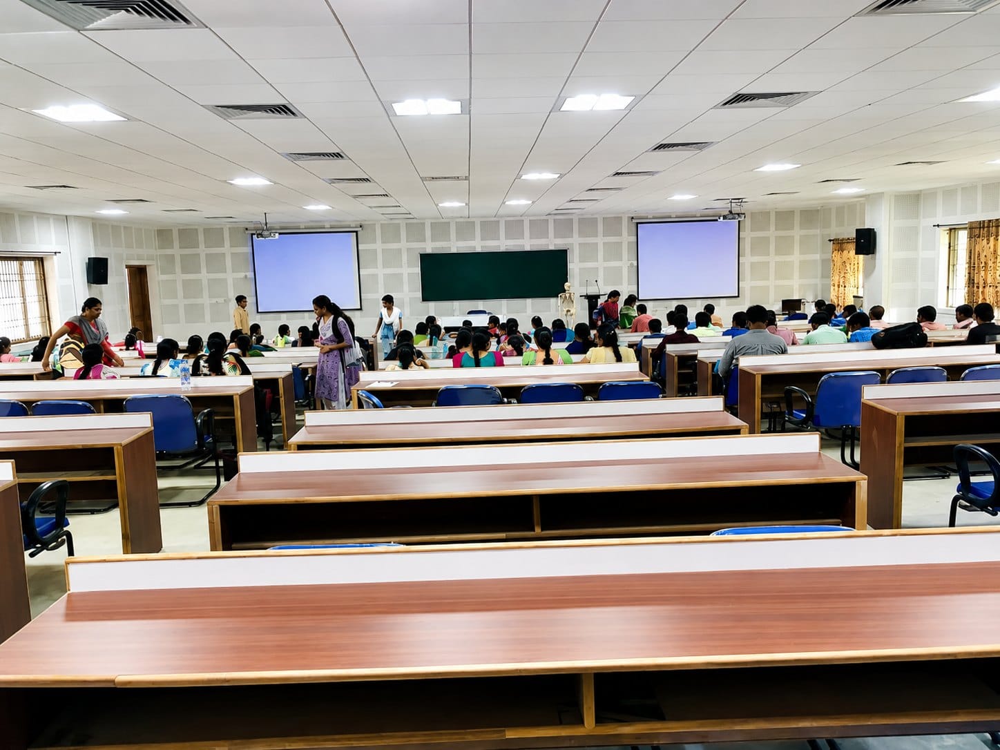 A lecture hall in session at GVPIHC&MT, Visakhapatnam