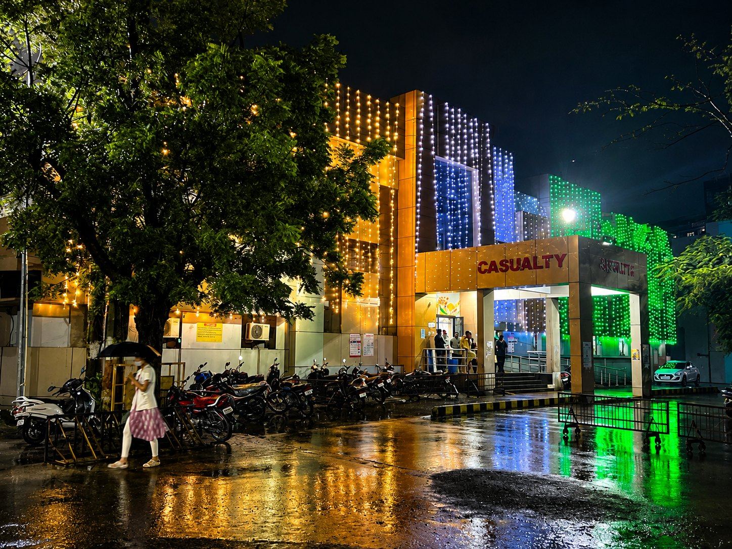 IGGMC Nagpur casualty block at night