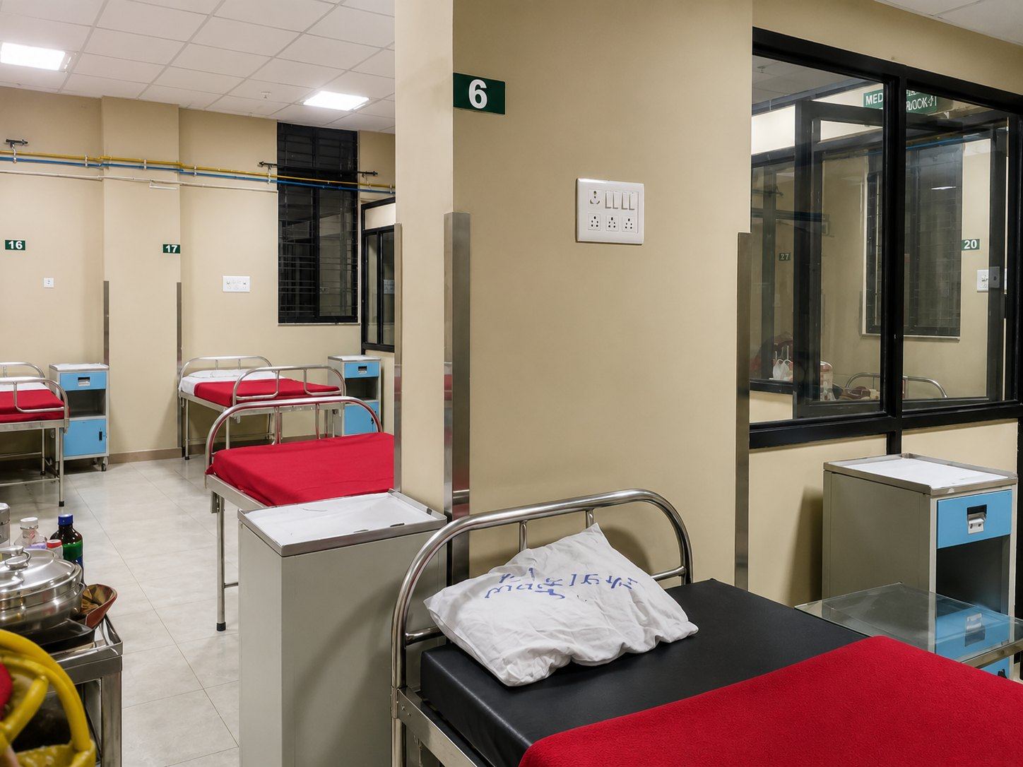 A patient ward at IGGMC Nagpur / Mayo Hospital