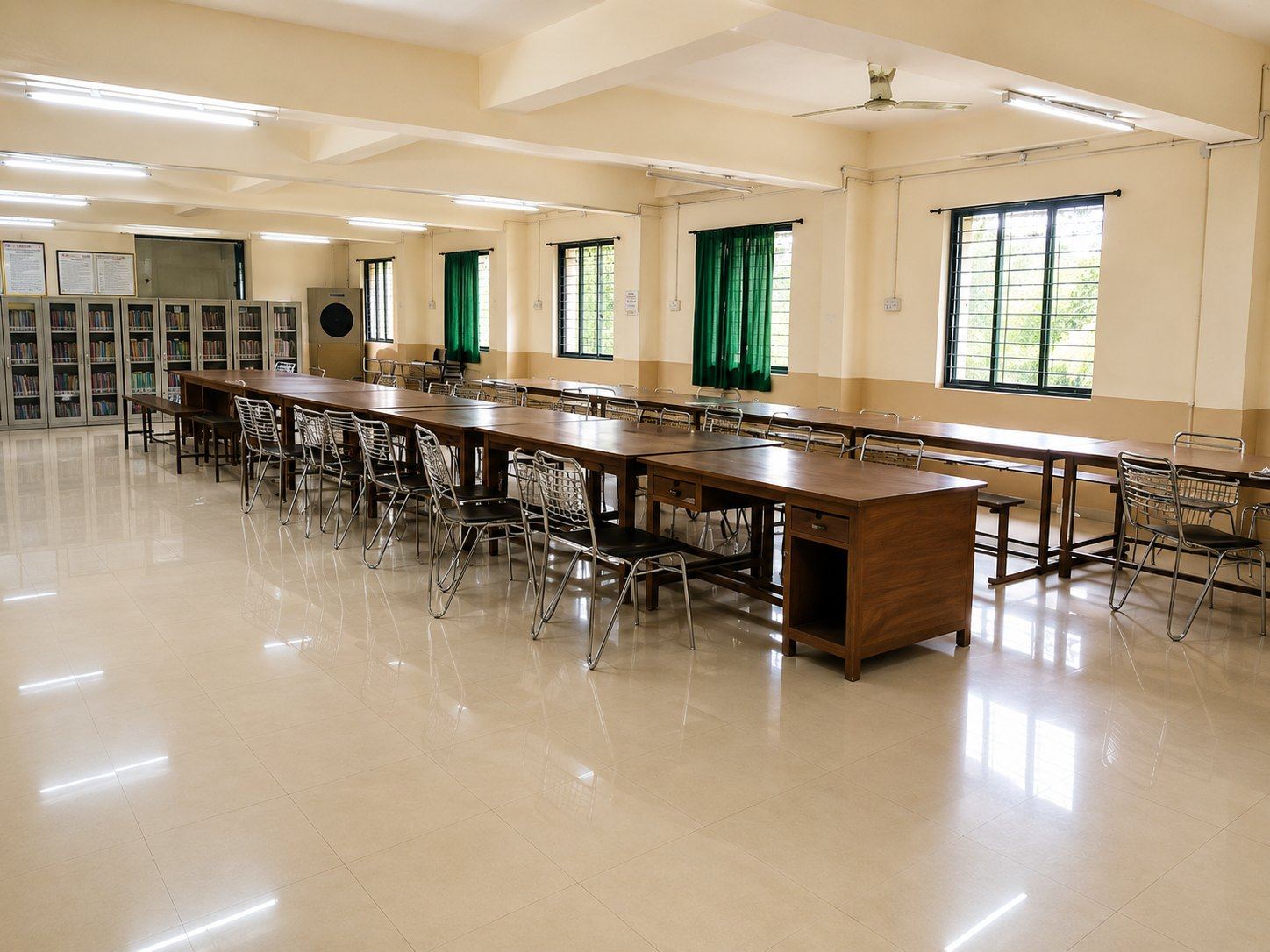 The central library reading room at IGGMC Nagpur