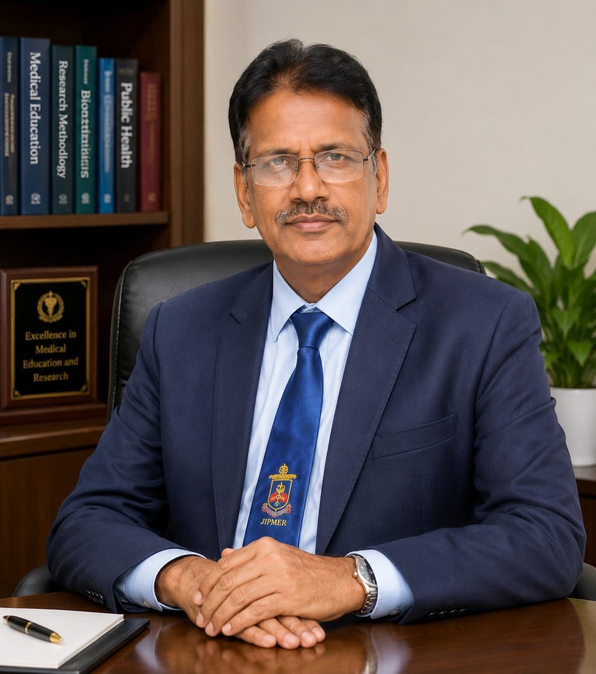 Portrait of Dr. Vir Singh Negi, Director, JIPMER