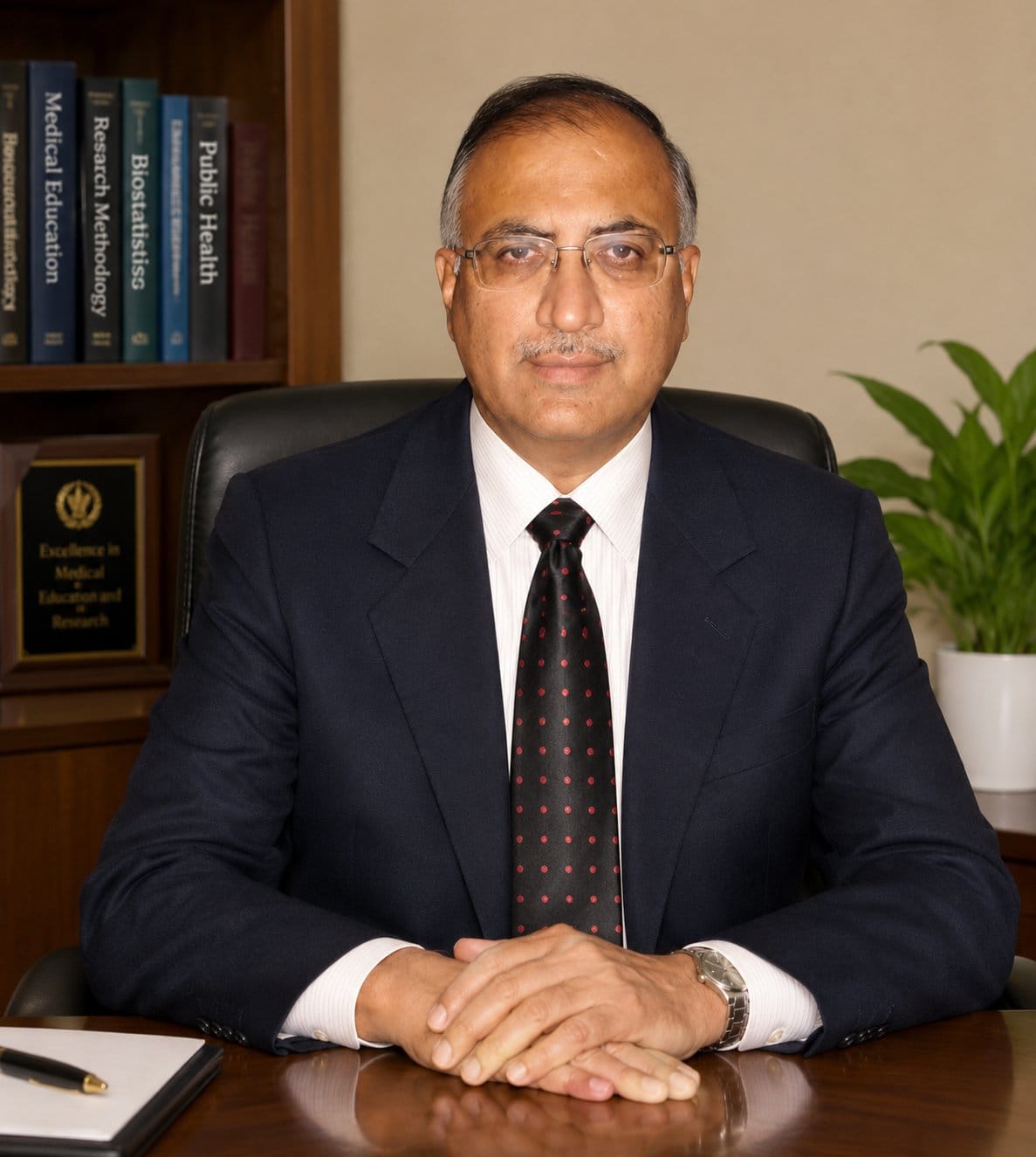 Portrait of Dr. S. C. Parija, former Director, JIPMER