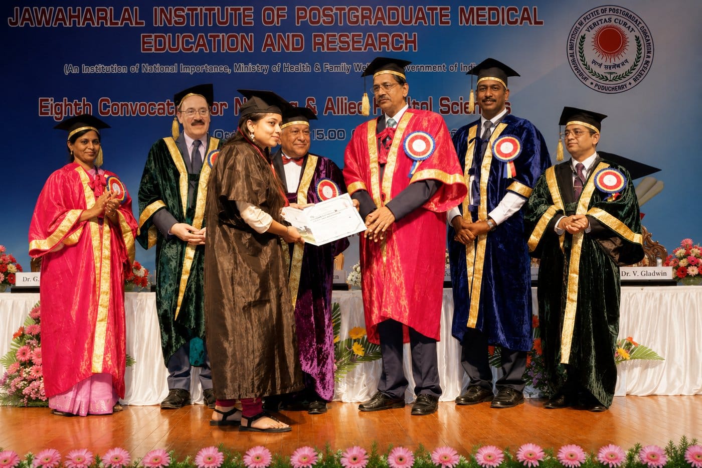 A JIPMER Puducherry convocation ceremony