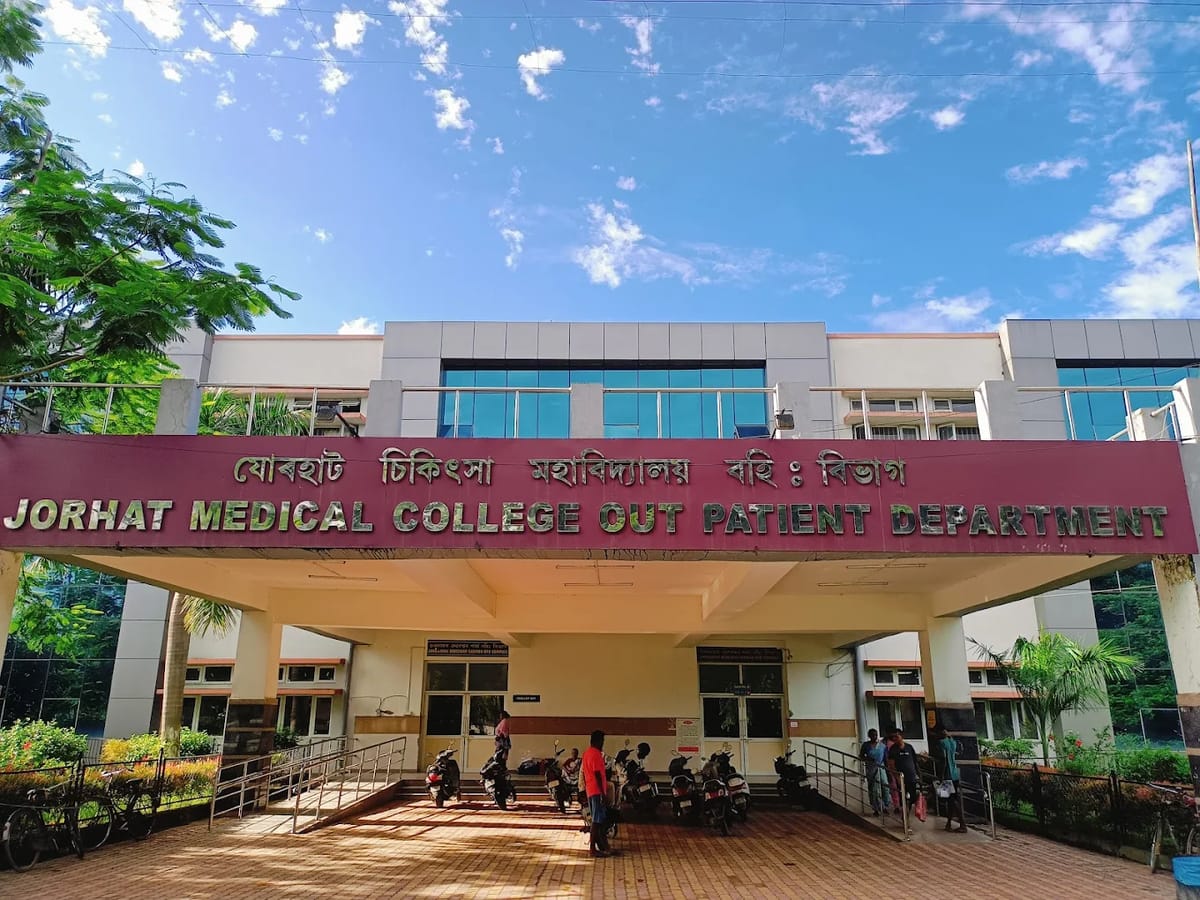 The Jorhat Medical College OPD frontage, Jorhat