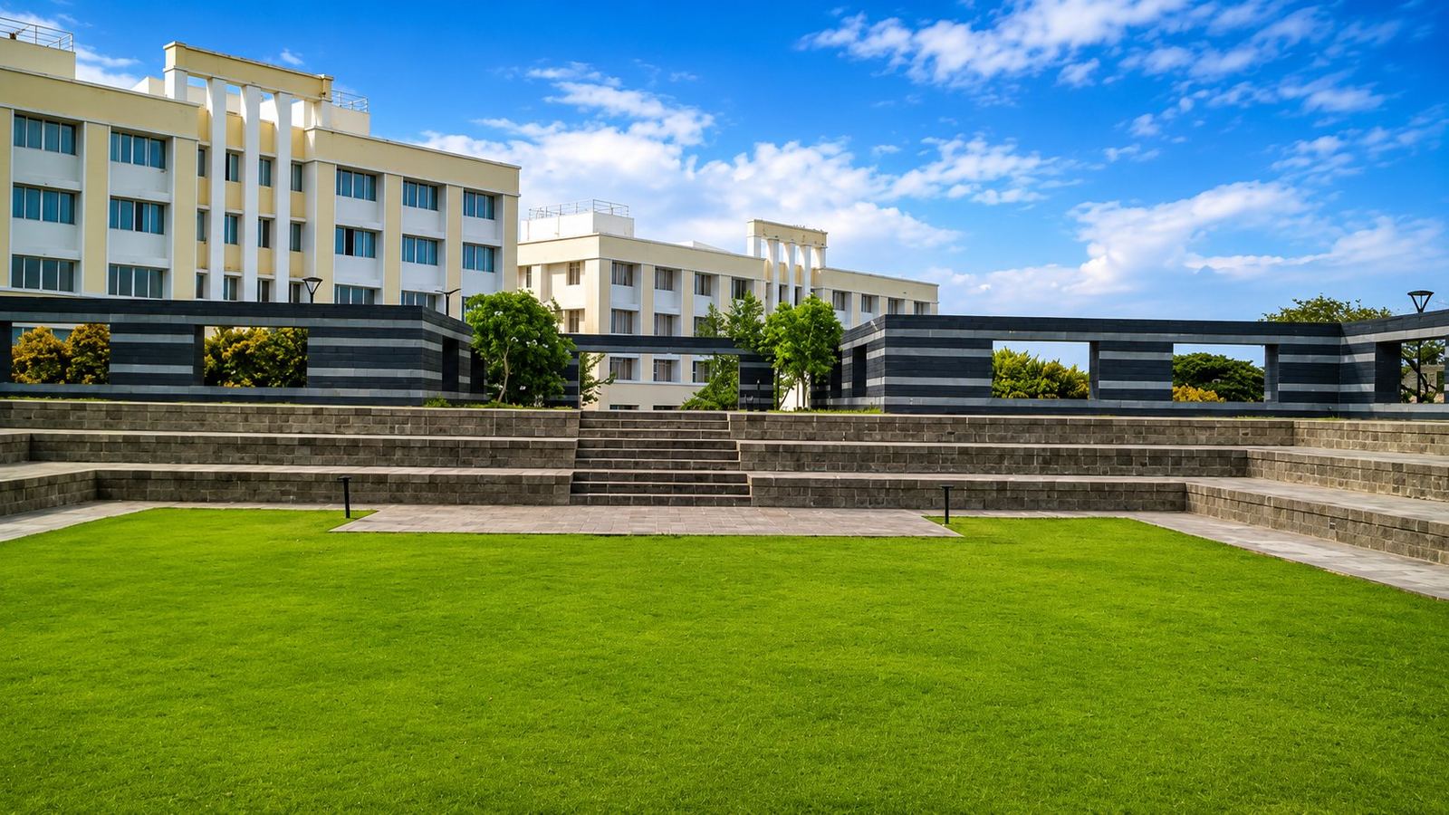 The campus amphitheatre at KIMS Karad