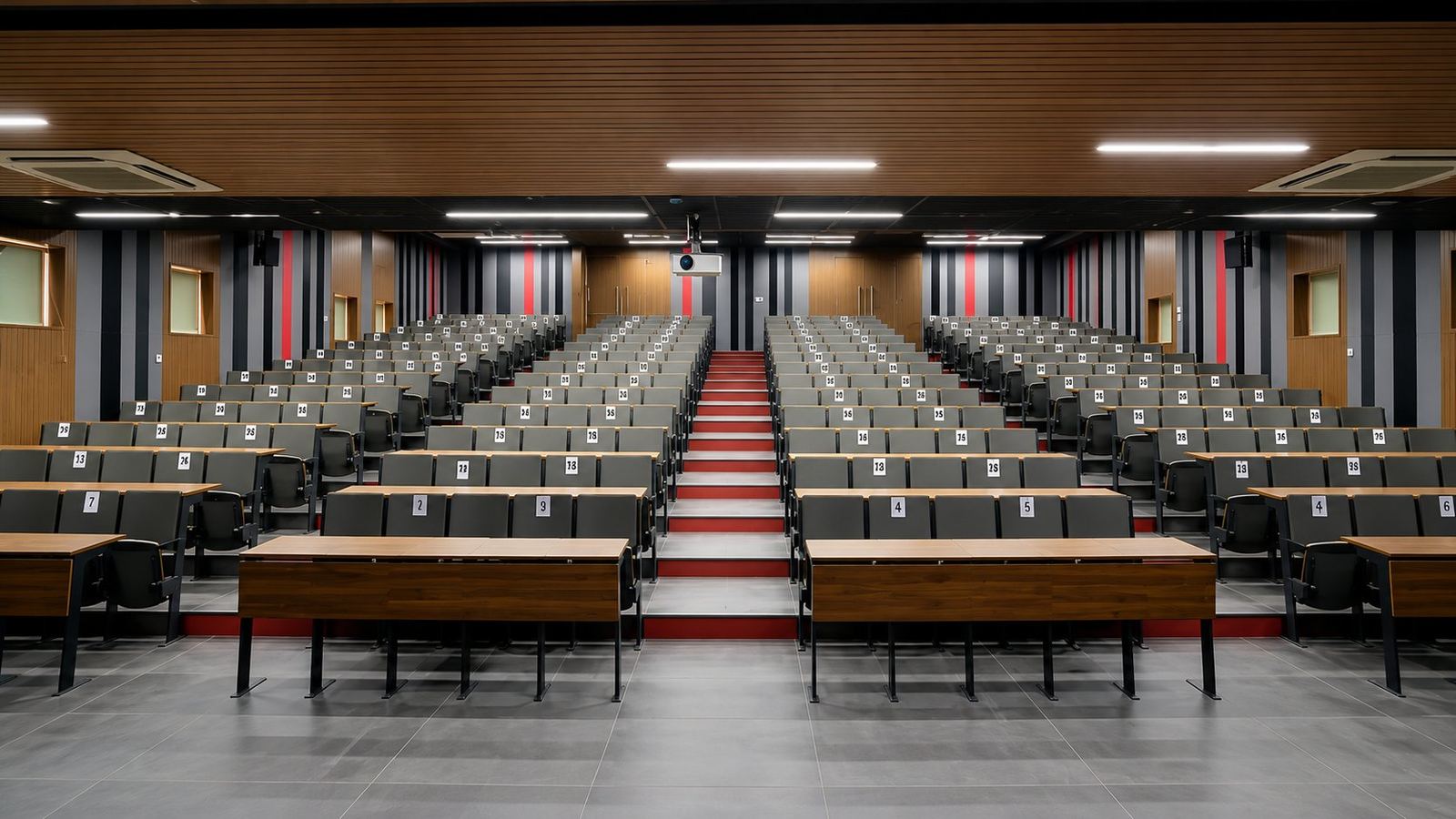 A tiered lecture theatre at KIMS Karad