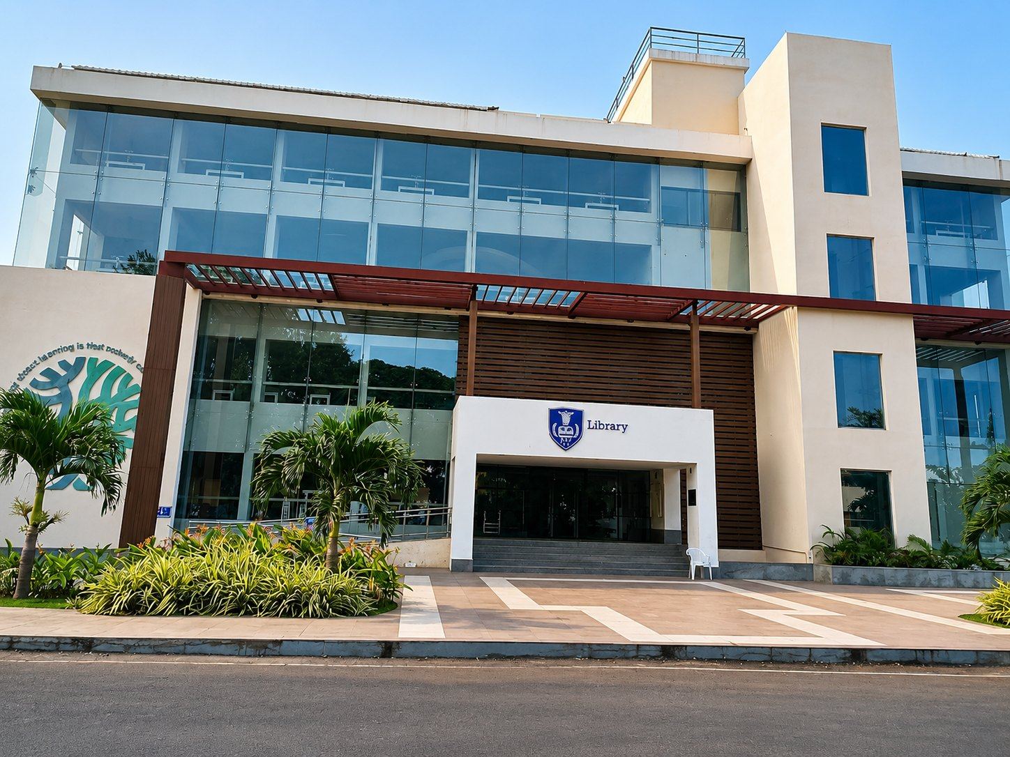 A modern academic building at KIMS Karad