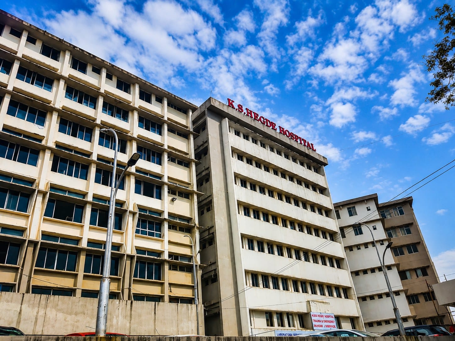 The Justice K S Hegde Hospital building, Mangalore