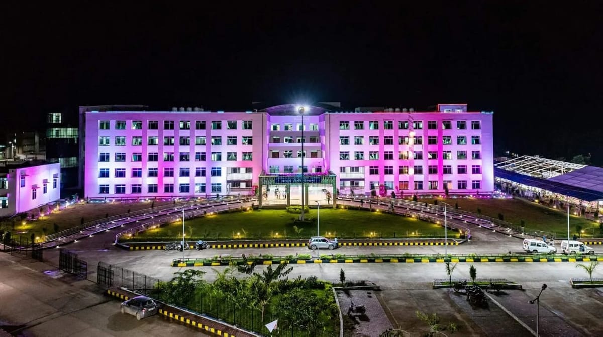 A campus view at Late Shri Baliram Kashyap Memorial Government Medical College, Jagdalpur