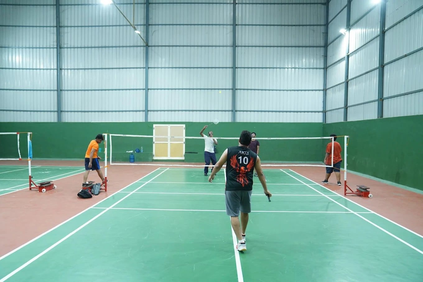 The indoor sports (badminton) court at MIMS, Nellimarla