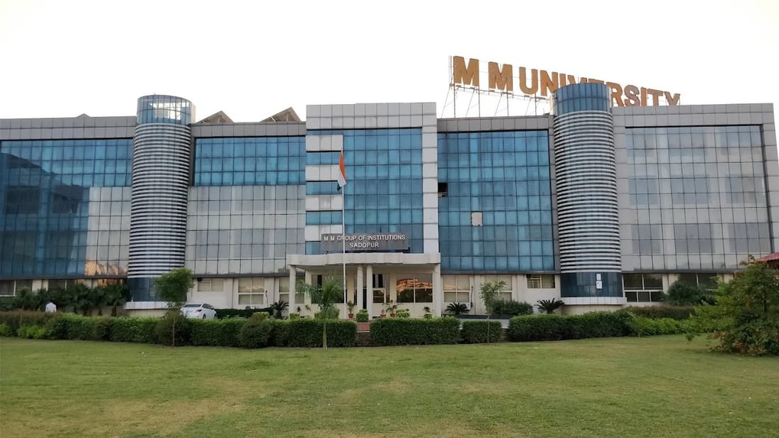 Campus grounds at Maharishi Markandeshwar College of Medical Sciences and Research, Sadopur, Ambala