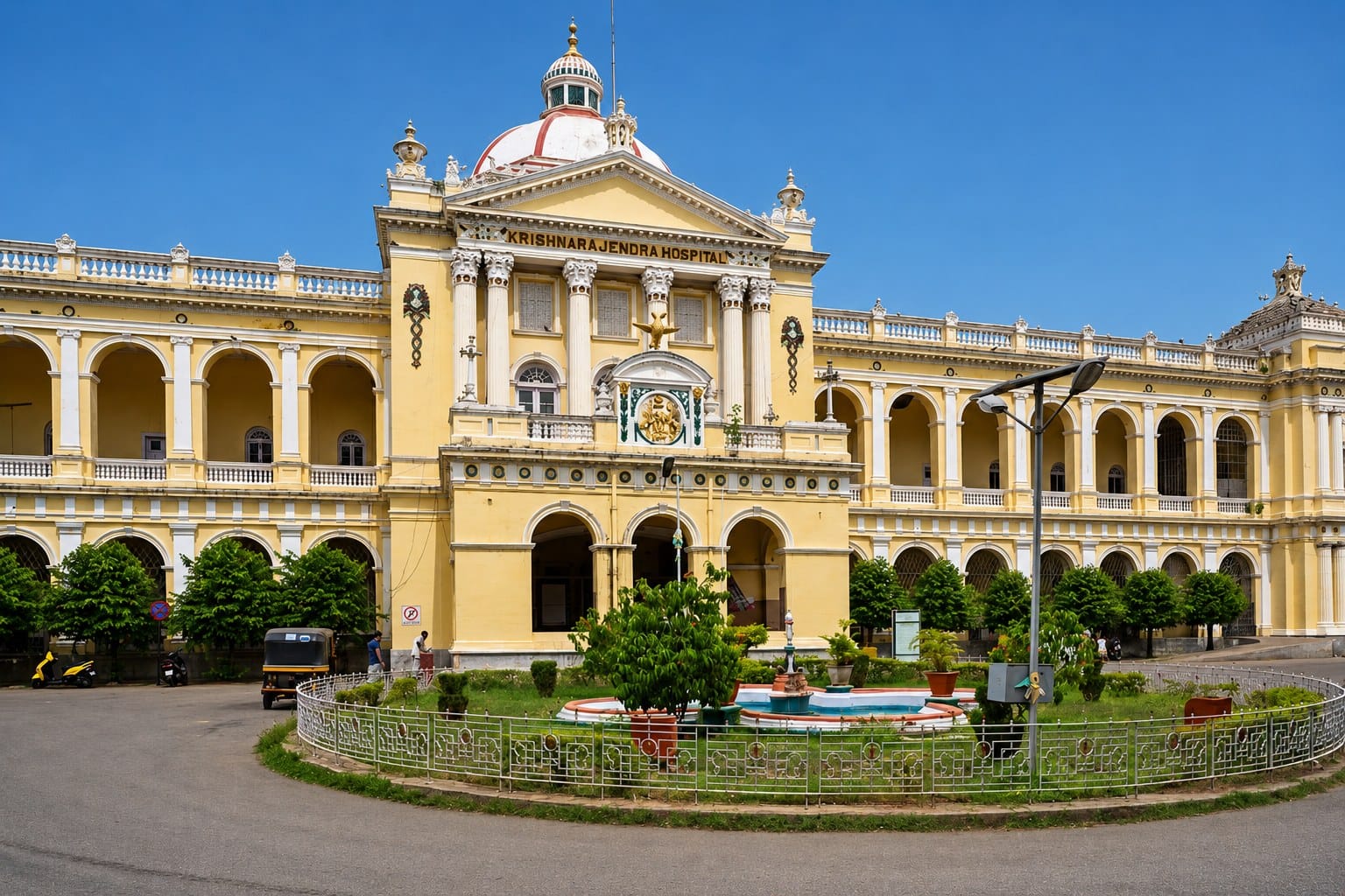 The heritage main building of Mysore Medical College and Research Institute