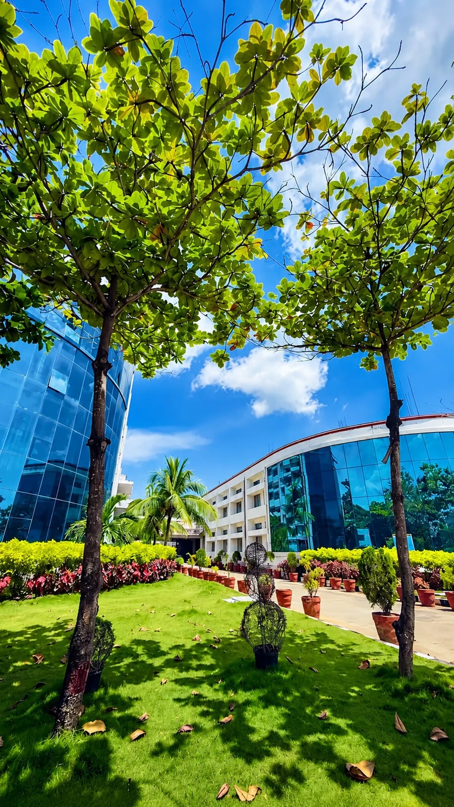 A lecture hall / auditorium at Nimra Institute of Medical Sciences, Krishna District