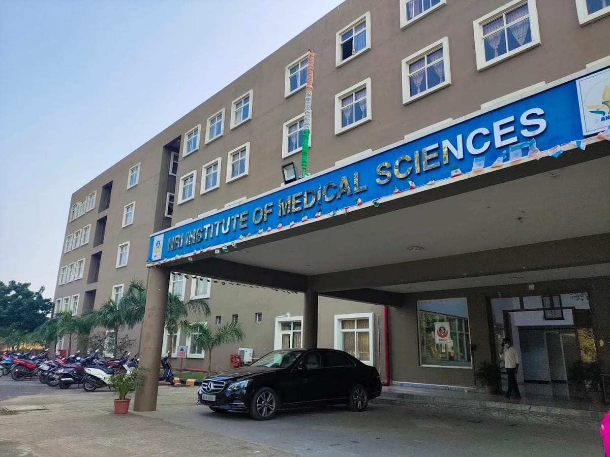 The NRI Institute of Medical Sciences main building, Visakhapatnam
