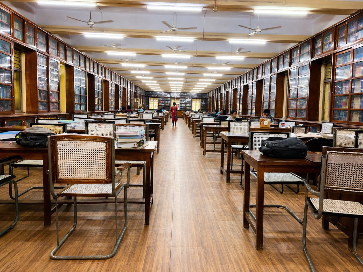 The Osmania Medical College library reading hall