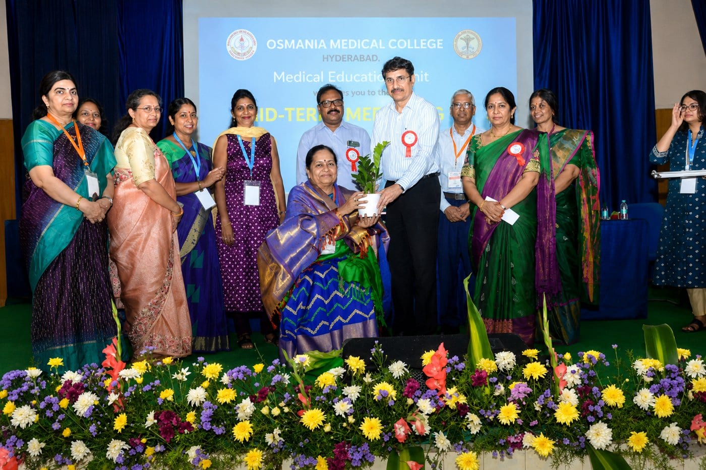A college event at Osmania Medical College