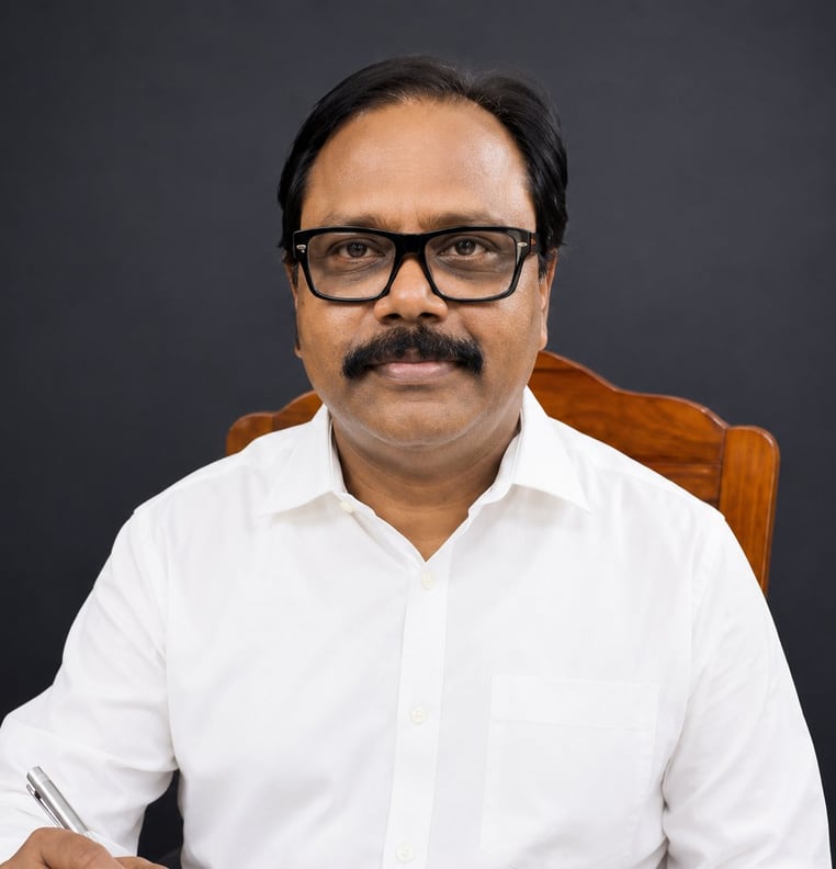 Portrait of Dr. M. Raja Rao, Principal