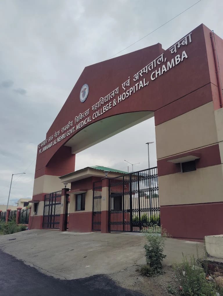 Pt. Jawahar Lal Nehru Government Medical College, Chamba main campus and entrance, Chamba
