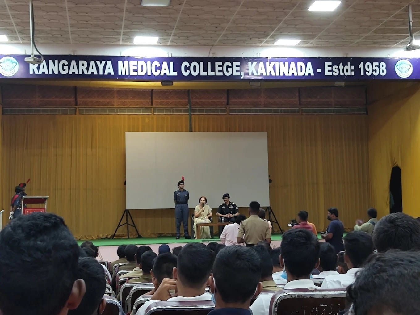 The Rangaraya Medical College auditorium hall (Estd. 1958), Kakinada