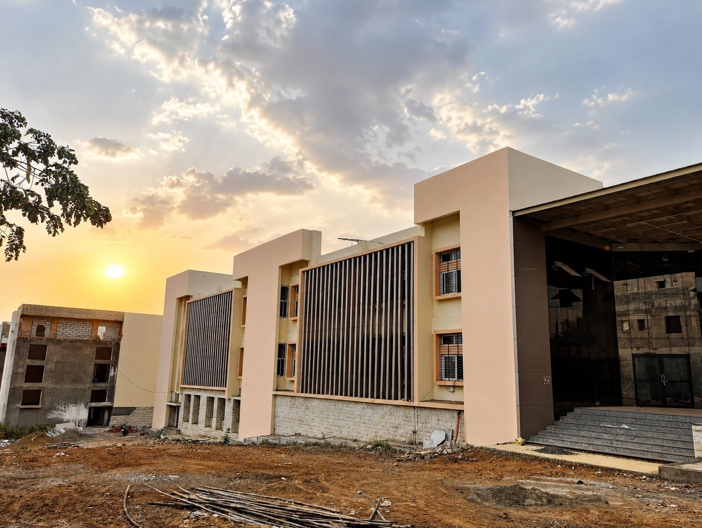 A new RCSM GMC building at dusk