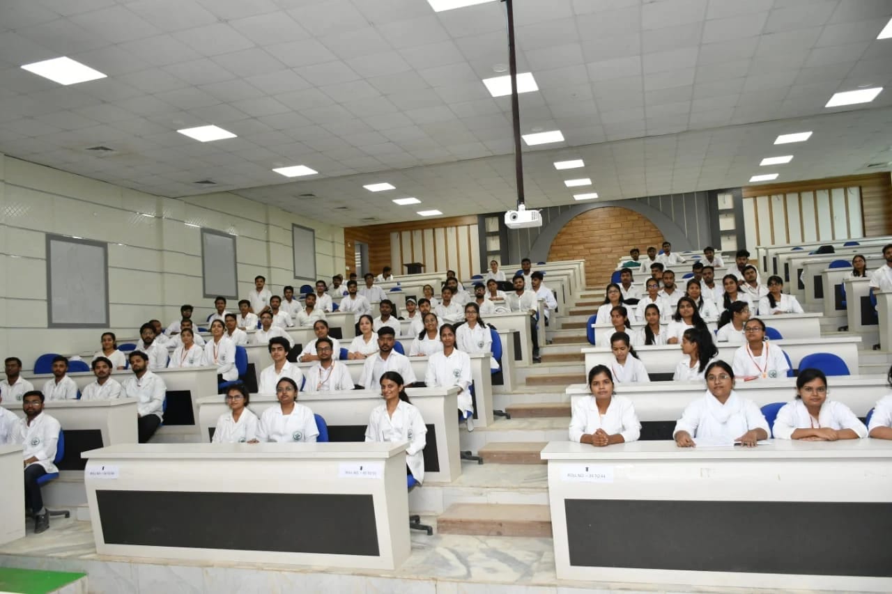 A lecture hall at Shree Narayan Medical Institute, Saharsa