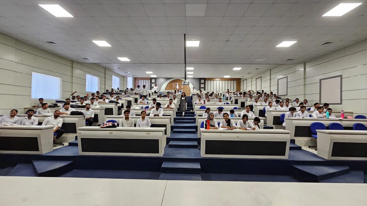 Classroom at Shree Narayan Medical Institute Hospital, Saharsa