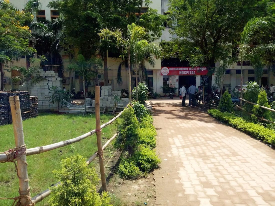 An inpatient ward at SSIMS Hospital, Bhilai