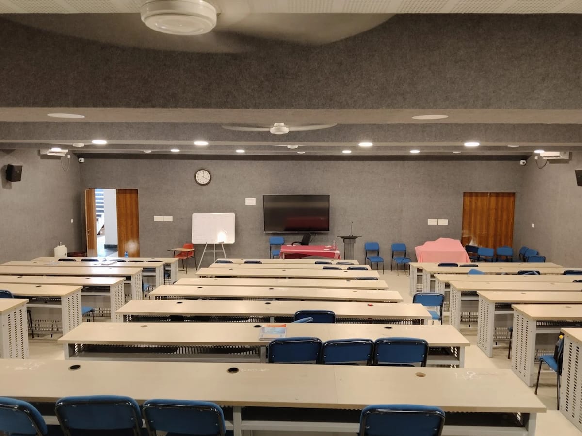 A lecture theatre at Sri Balaji Medical College, Chittoor
