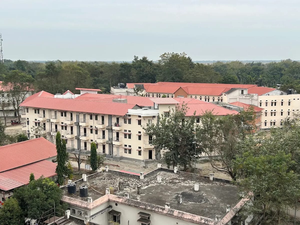 The Tezpur Medical College campus frontage, Tezpur