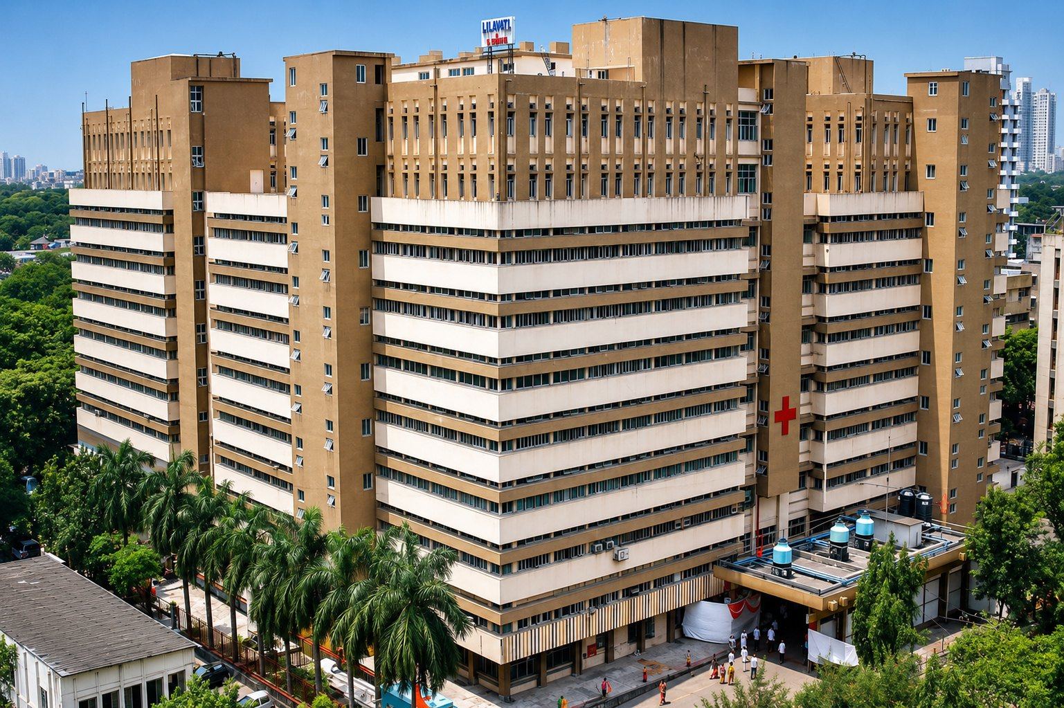 The Nair Hospital multi-storey hospital block at TNMC Mumbai