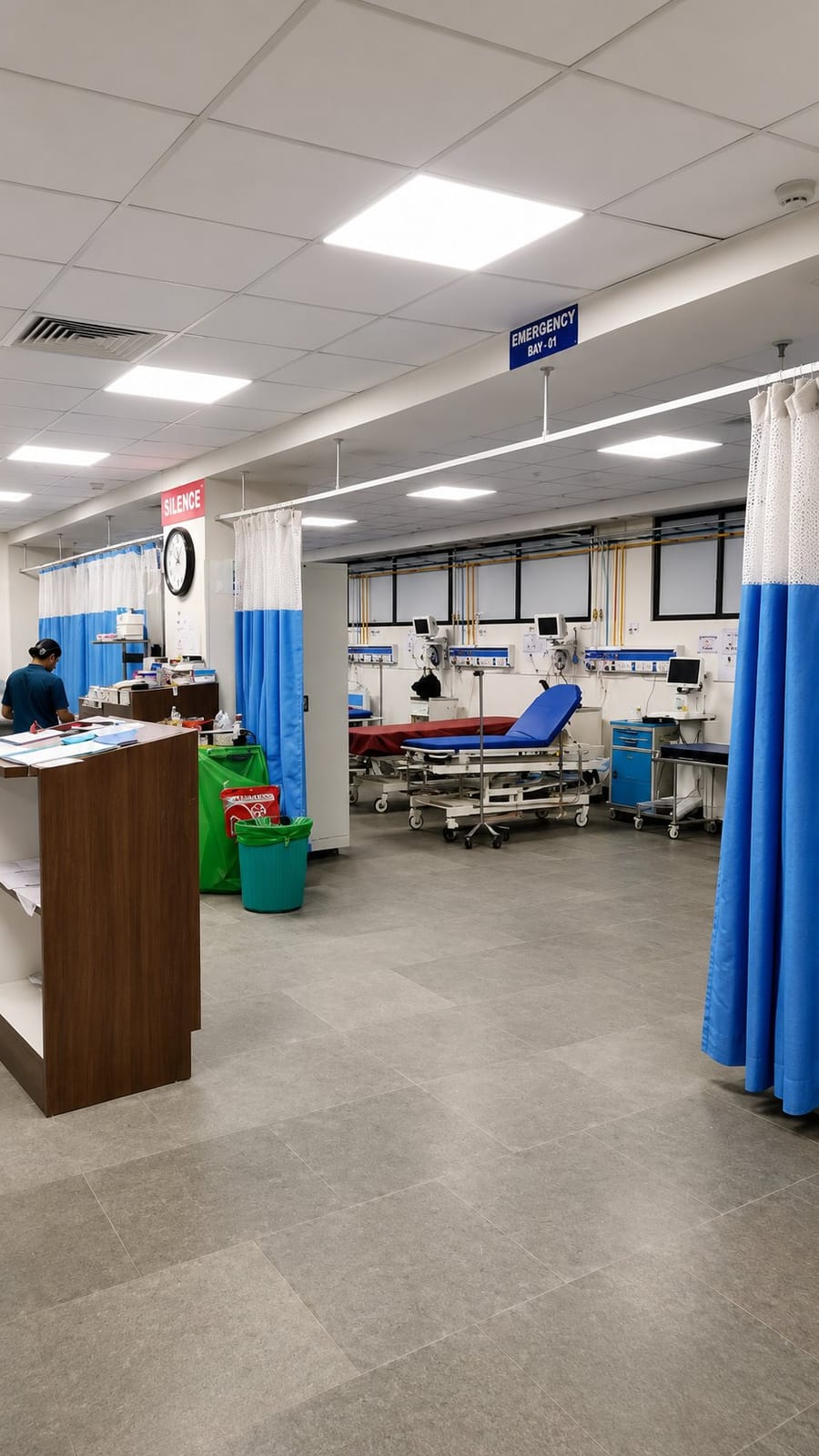 The emergency ward at TRIHMS, Naharlagun