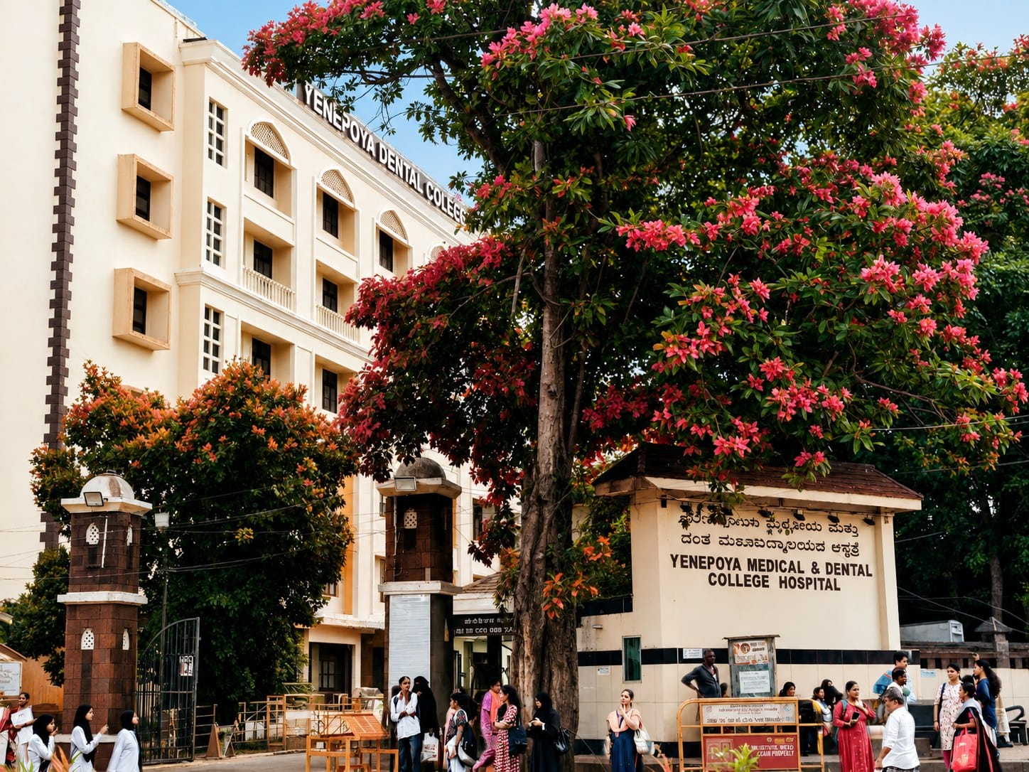 The Yenepoya Medical College & Hospital building, Mangalore