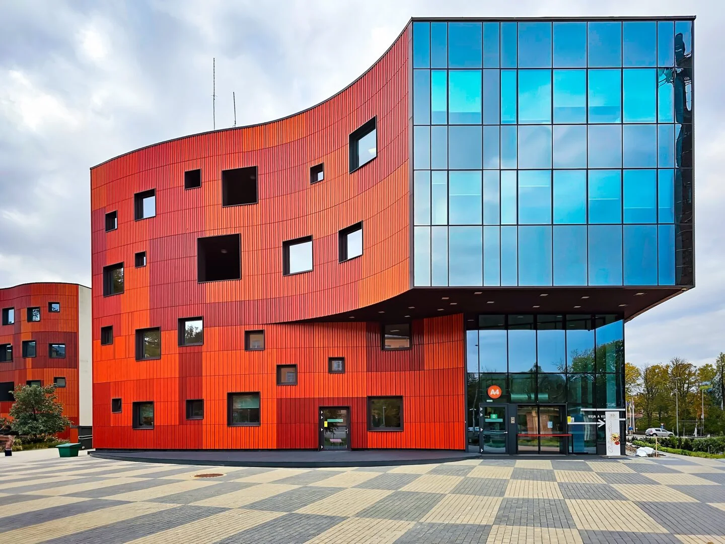 Latvia,,Riga,,03,,November,,2023:,Facade,New,Modern,Building,Architecture study mbbs in latvia,latvia universities