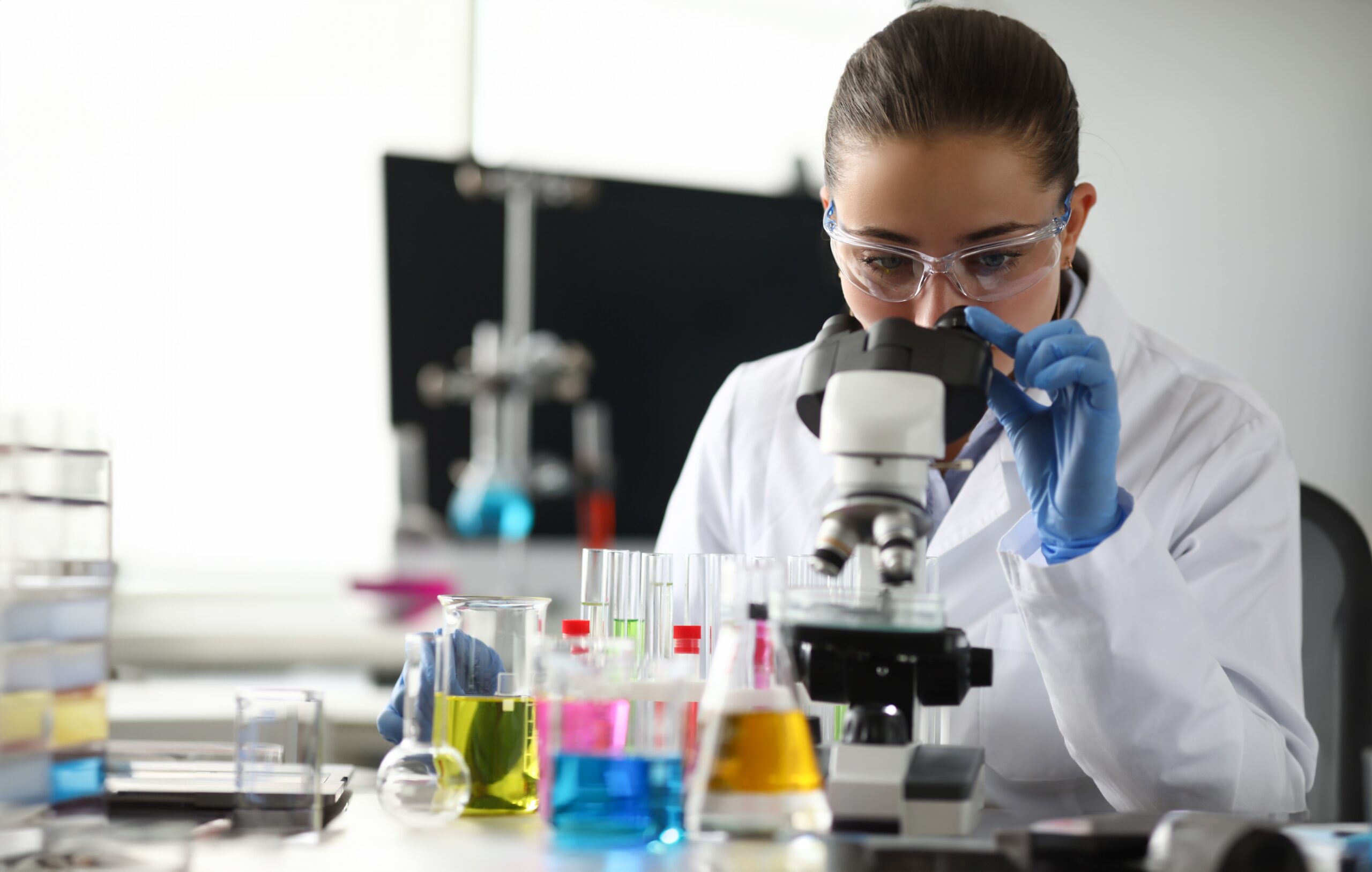 Forensic scientist employing scientific principles