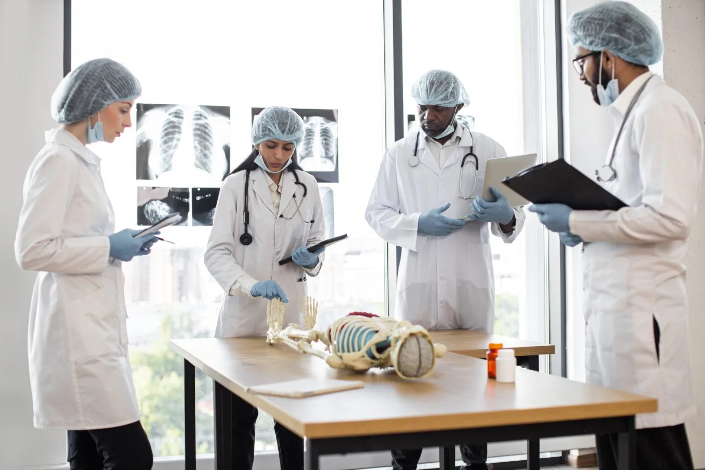 Professional,Middle,Aged,Indian,Female,Doctor,,Anatomy,Teacher,,Explaining,Bones deemed universities - grant medical coll practice medicine - average mbbs course fee at medical universities